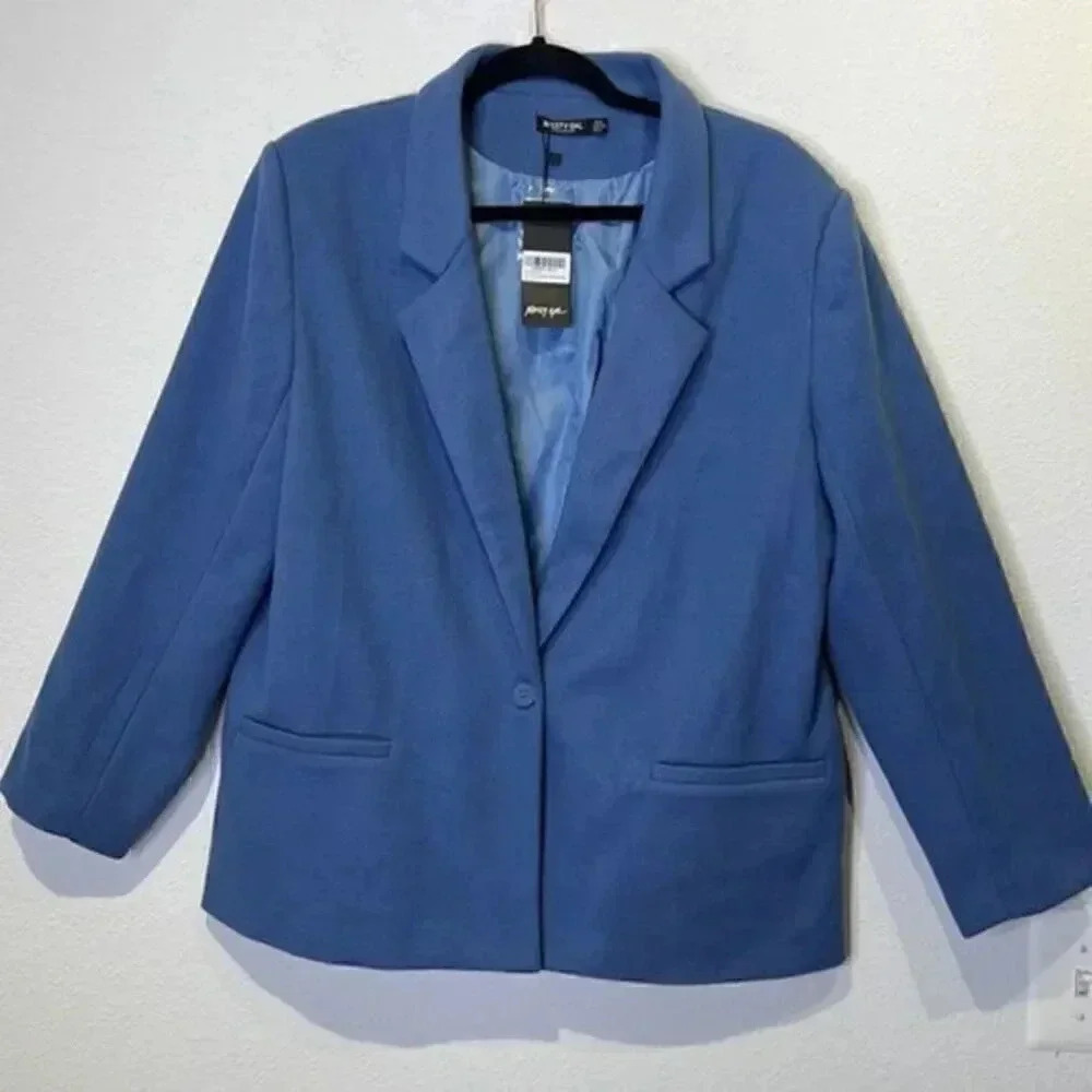 Nasty Gal NWT boyfriend blazer size 2 - Picture 1 of 3